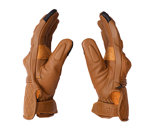 Brown Leather Riding Gloves